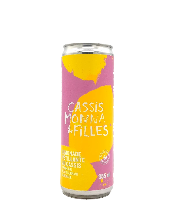 Limonade pétillante au cassis
