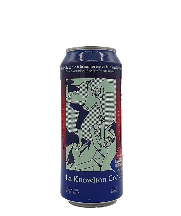 Bière de table camerise et rhubarbe