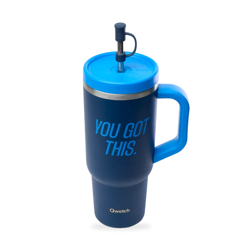 Travel Cup isotherme - Level up Bleu nuit