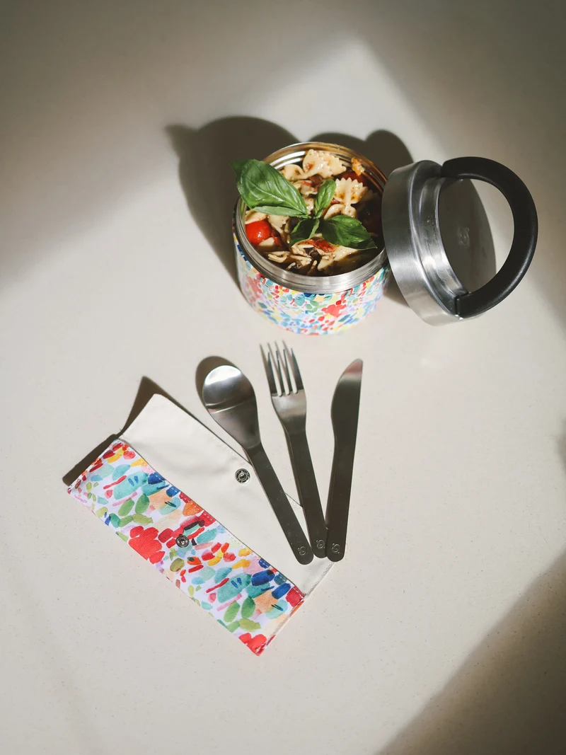 Set de couverts Arty - Kit Boîte repas poignée