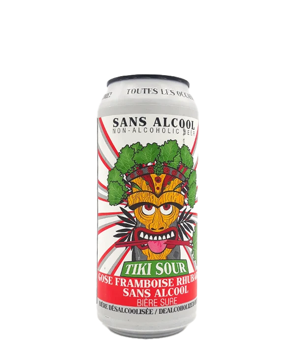 Tiki Sour Gose Framboise Rhubarbe sans alcool
