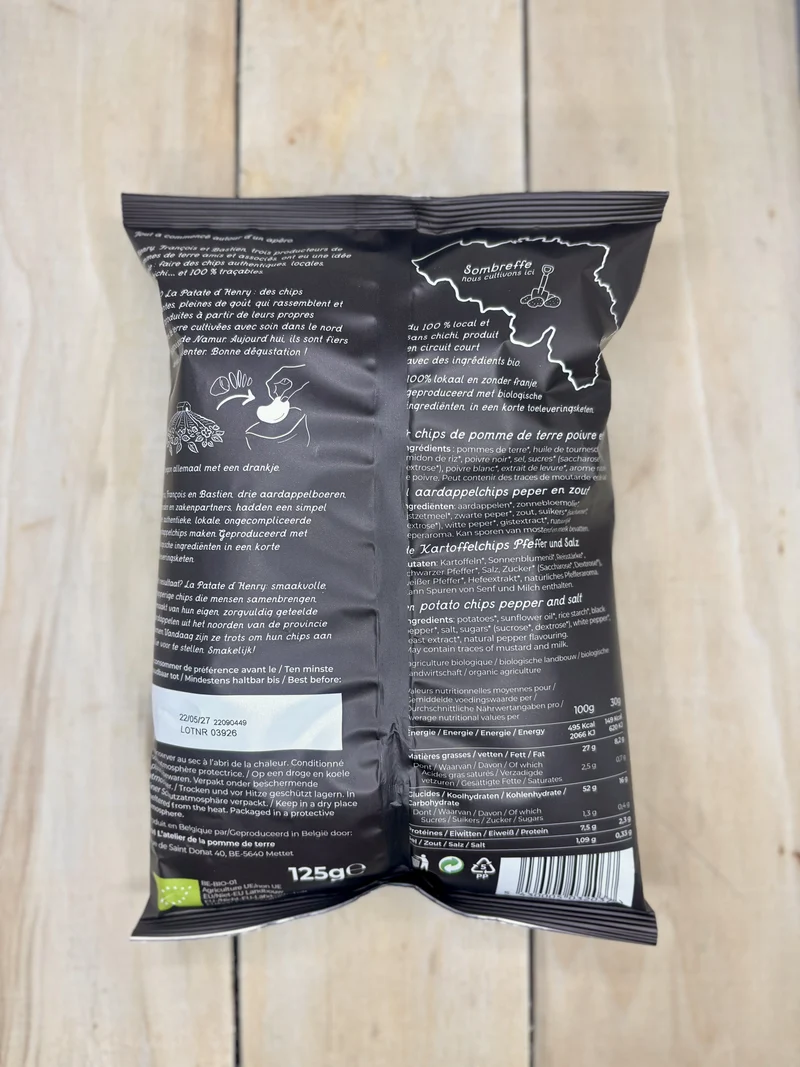 Chips poivre et sel 125gr