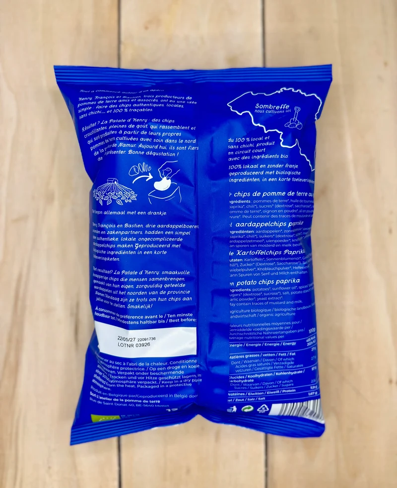 Chips paprika 125gr