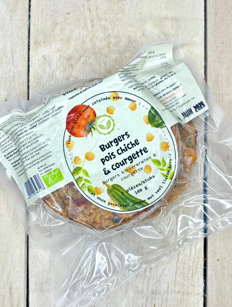 Burger de Saison (pois chiches & courgettes) 180gr