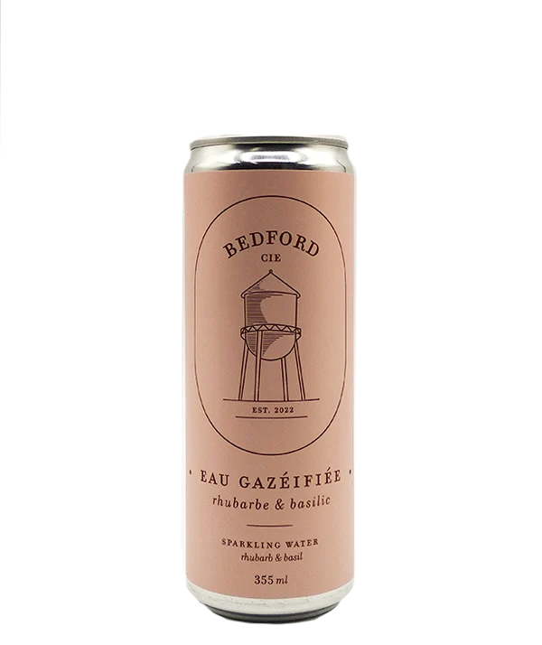 Eau gazéifiée Rhubarbe & Basilic