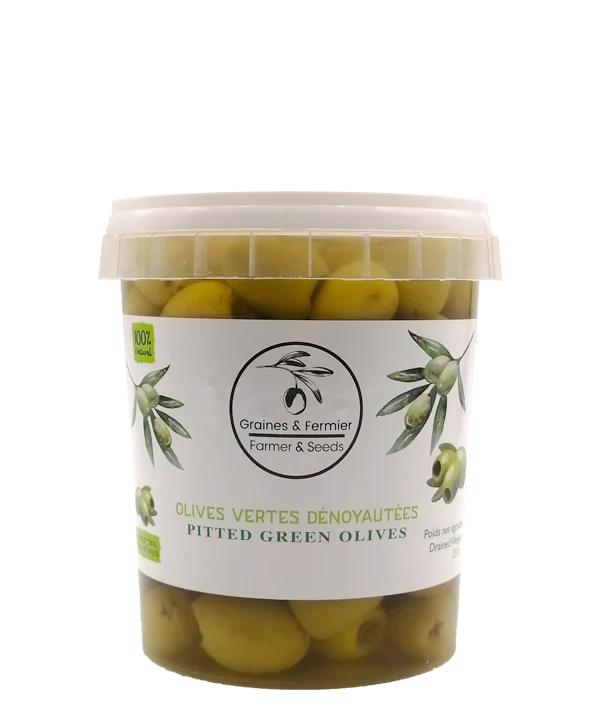 Olives vertes dénoyautées