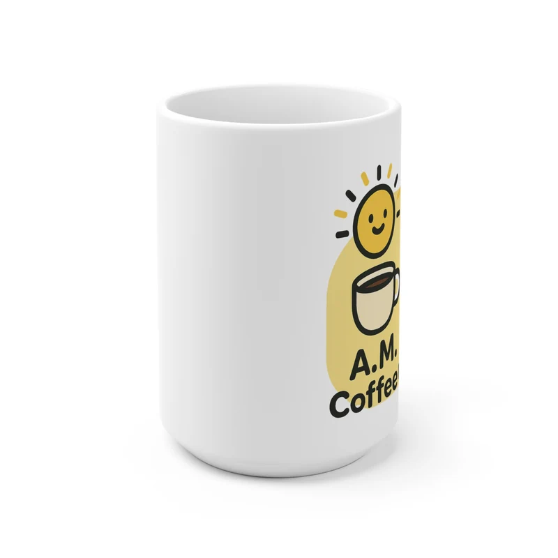 Keramische Koffietas: AM Coffee / PM Beer