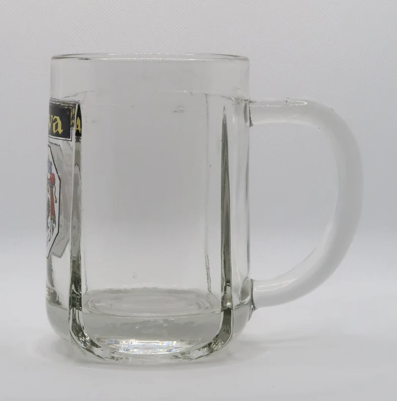 Ancienne chope à bière émaillée Silva de la brasserie Champigneulles