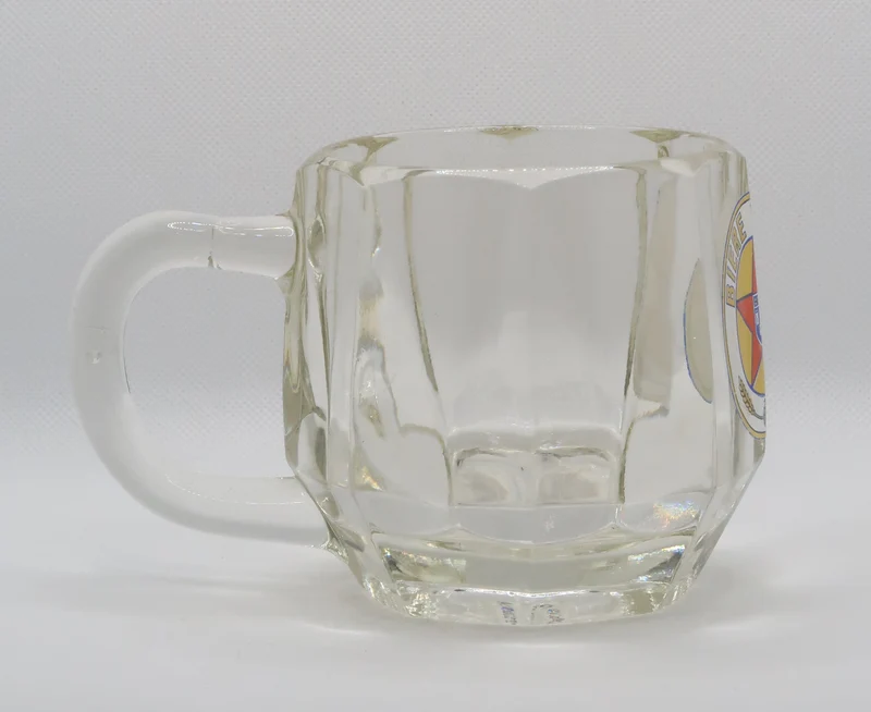 Ancienne chope à bière Webel émaillée de la brasserie Saint Eloi Tours