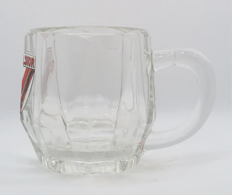 Ancienne chope à bière Excelsior émaillée
