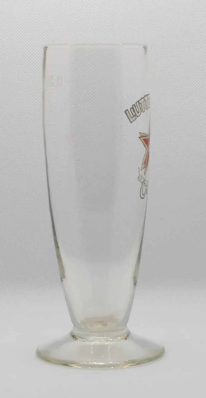 Ancienne verre à bière émaillé Lutterbach de la brasserie d'Alsace