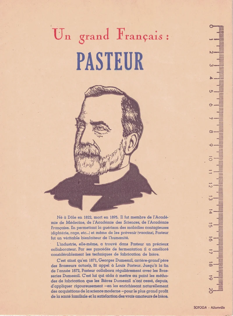 Protège cahier de bière original ancienne brasserie Dumesnil