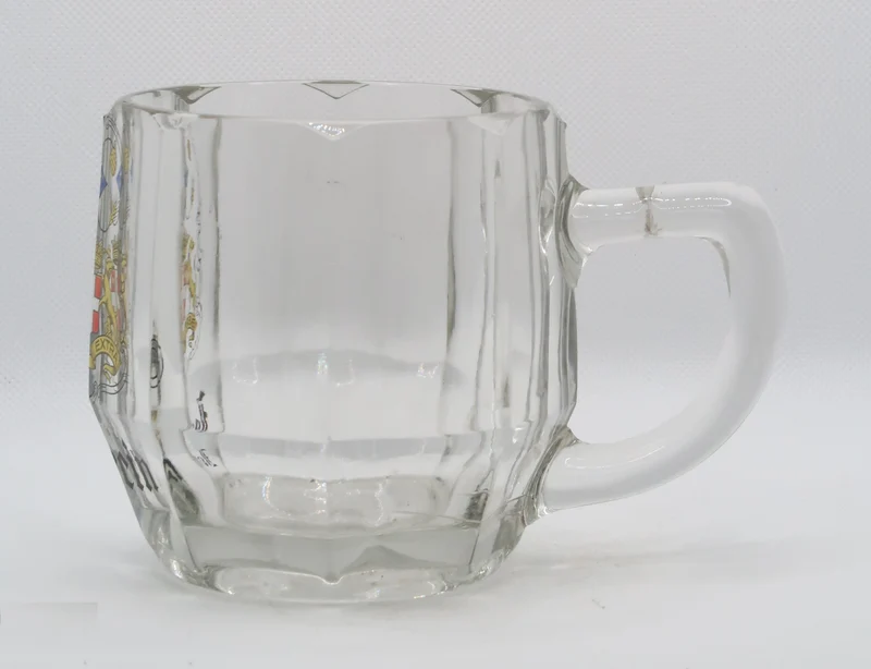 Ancienne chope à bière émaillée brasserie Jorcin extra