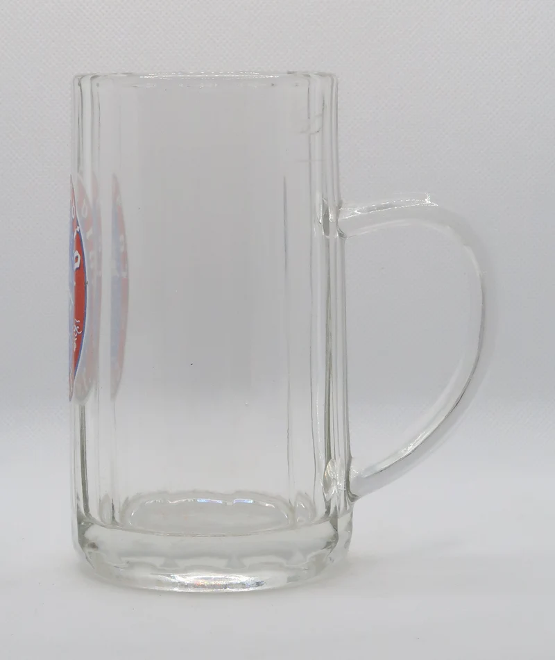 Ancienne chope à bière Salvia émaillée de la brasserie la Comète