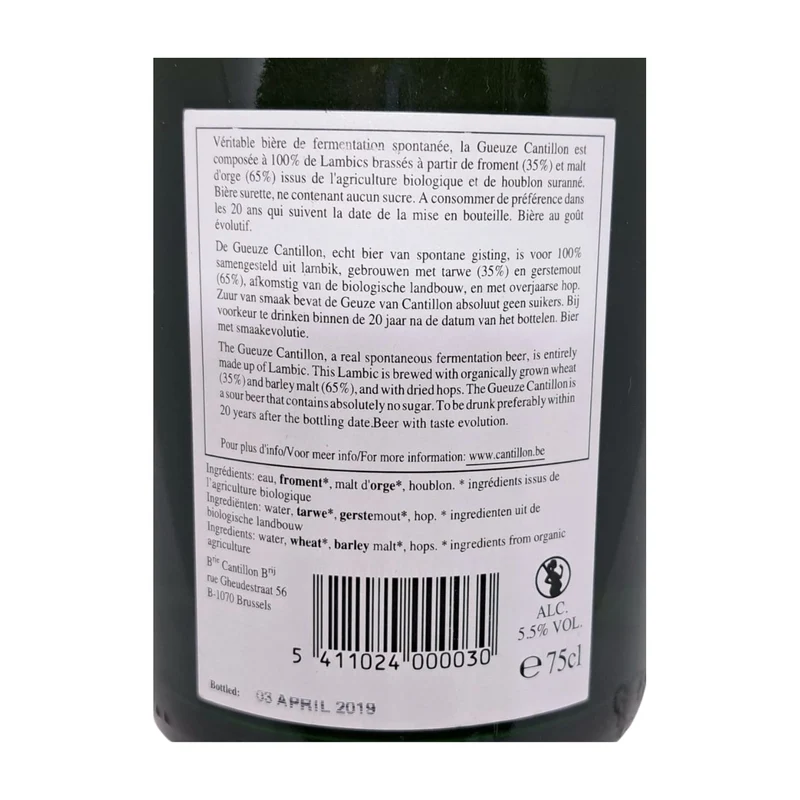 Cantillon Classic Geuze 2019 | Lambic