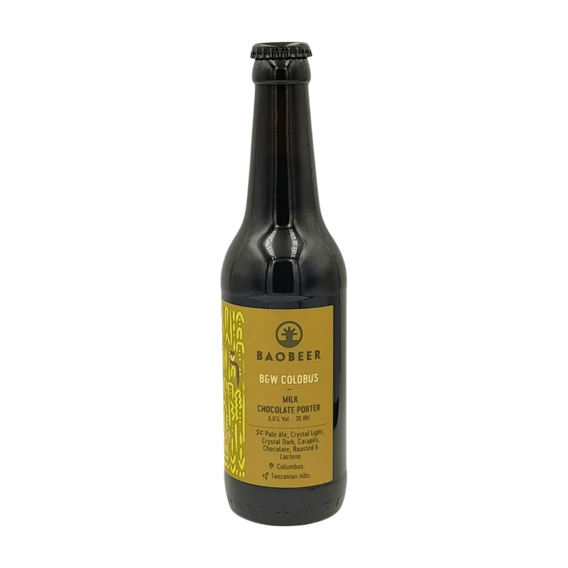 Baobeer B&W Colobus | Milk Chocolate Porter